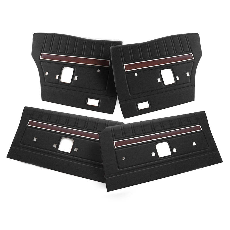 Ford XW XY GT Falcon Black Door Panel Trim Set of 4 (1966-1972)