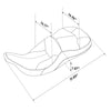 Harley Electra Glide FLHT Black Rider Driver & Passenger Seat (1997-2007)
