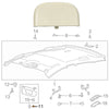 Lincoln Ford Fusion Dune Tan Sun Visor Cap Clip (2013-2020)