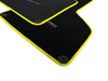 Lamborghini Huracan Coupe Yellow Black Tailored Carpet Floor Mats (2014-2023)