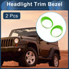 Jeep Wrangler 2 x Front Left & Right Headlight Trim Bezels (2027)