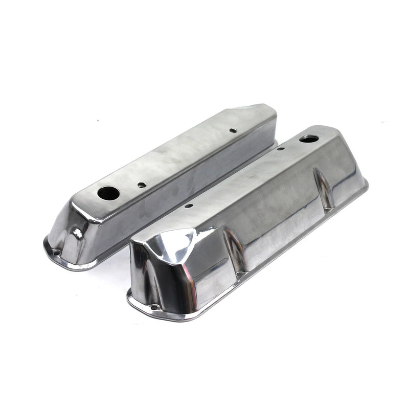 Holden 253 304 308 Polished Aluminum Tall Valve Covers w/ Hole (VN)