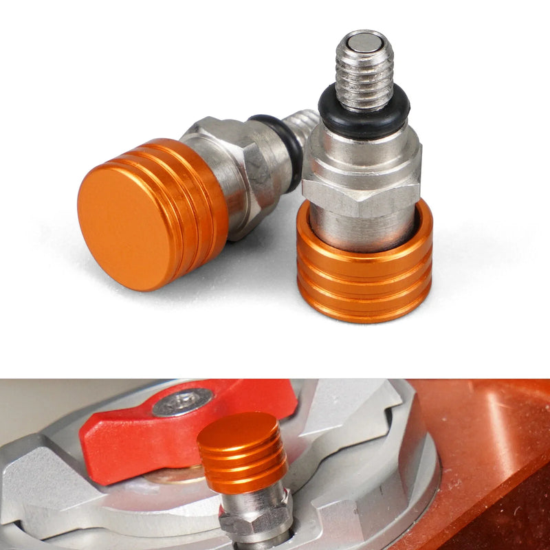 KTM 125 250 350 450 M4x0.7 Front Fork Air Bleeder Valves (2011-2023)