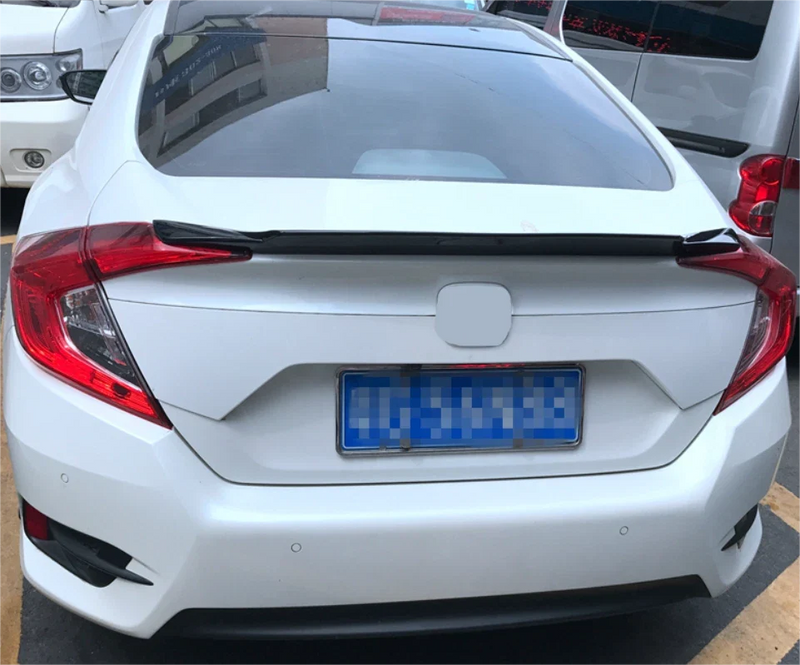 Honda Civic Sedan Black A Style Rear Trunk Spoiler Wing (2016-2021)