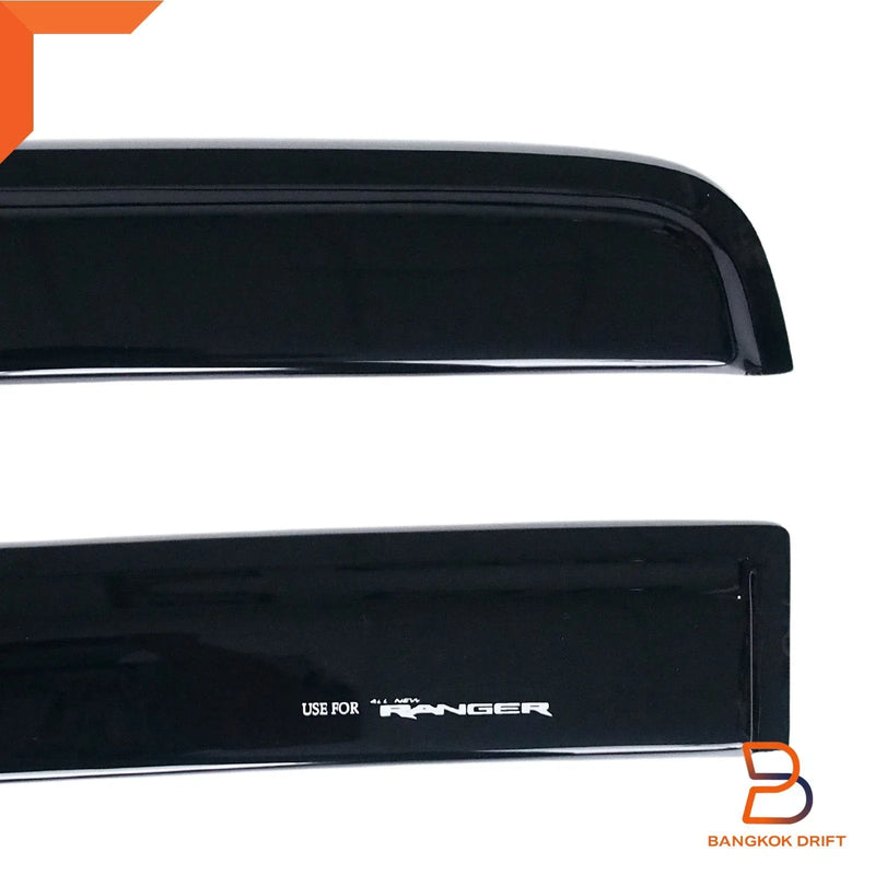 Ford Ranger Black Weather Shield Visor Sun Rain Guard (2022-2024)