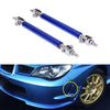 Universal Blue Adjustable Front Bumper Lip Splitter Strut Rod Tie Support Bar