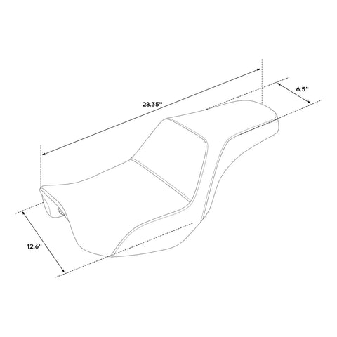 Harley Dyna Low Rider FXDL Street Bob FXDB Driver Passenger Seat (06-17)