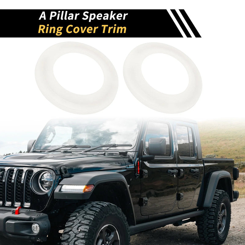 Jeep Wrangler JK A Pillar Speaker Ring Cover Trim (2007-2014)