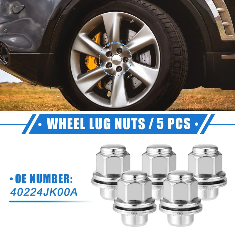 INFINITI EX35 G25 5 Pcs Wheel Lug Nuts M12x1.25 (2008-2013)