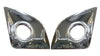 Isuzu D-Max 4WD Fog Light Covers Trim Chrome (2018-2019)