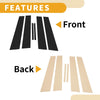 Toyota Mark X 6 Pcs Door Pillar Window Trim (2009–2019)