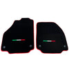 Ferrari 458 Italia Black Tailored Carpets Set with Red Trim Floor Mats