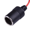 12V Car Cigarette Lighter Extension Cable Plug Adapter with Switch
