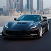 Corvette C7 Z06 Gloss Black Front Lip Splitter & Side Winglets (2014-2019)