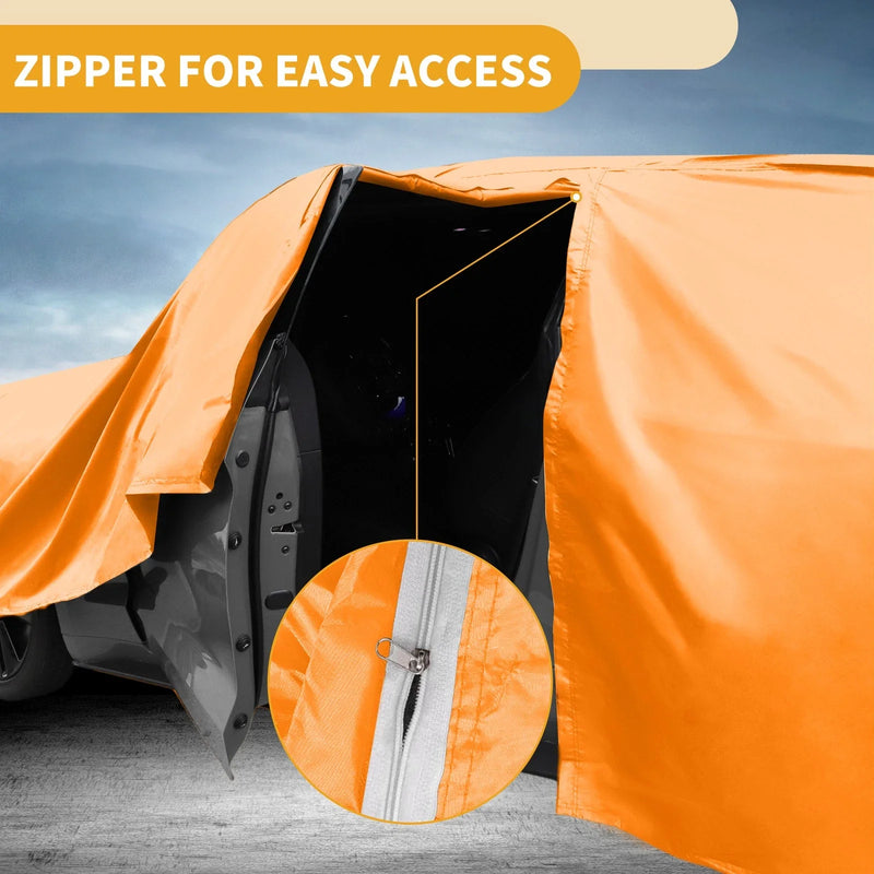 Toyota bZ4X (2022-2023) - Orange Cotton, Zipper Waterproof Car Cover