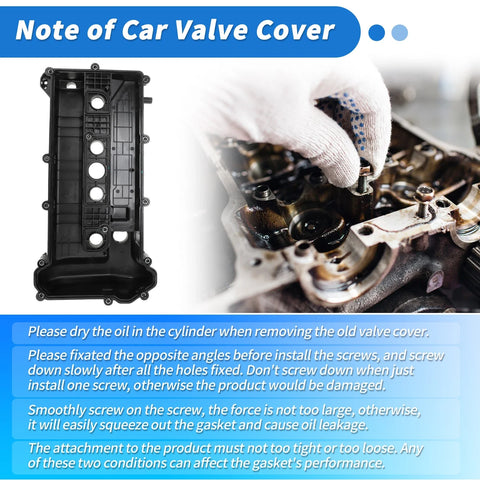 Ford Escape 2.3L (2005-2008) Black Engine Valve Cover