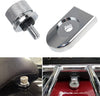 Harley Black/Chrome Rear Fender Seat Bolt Tab Cover