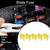 Car Boat Truck RV Motorcycle Maxi Fuse 20A Blade Fuse 5 Pcs