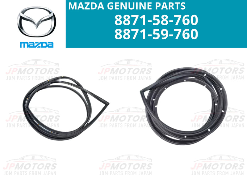 Mazda Rx-7 2 x Door Seal Set Weather Strip (1979–1985)