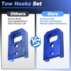 Toyota Tacoma 4Runner Land Cruiser 2024-2026 Blue 2x Front Tow Hooks