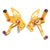 Kawasaki Z125 (2016-2018) Gold Adjustable Rearsets Foot Pegs