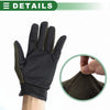 Motorcycle Cycling Hiking Black Green 1 Pair Cloth Riding Gloves Liners