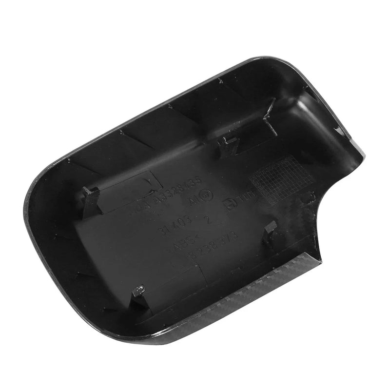 BMW E46 Pair Rear View Mirror Covering Cap Carbon Fiber Pattern (1998-2005)
