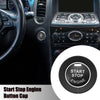 Infiniti Q50 Q60 QX60 - Black Push Start Button Cover & Ring