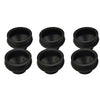 6pcs HQ Rubber Tie Rod End-Ball Joint Dust Boots Dust Cover Boot Gaiters Black