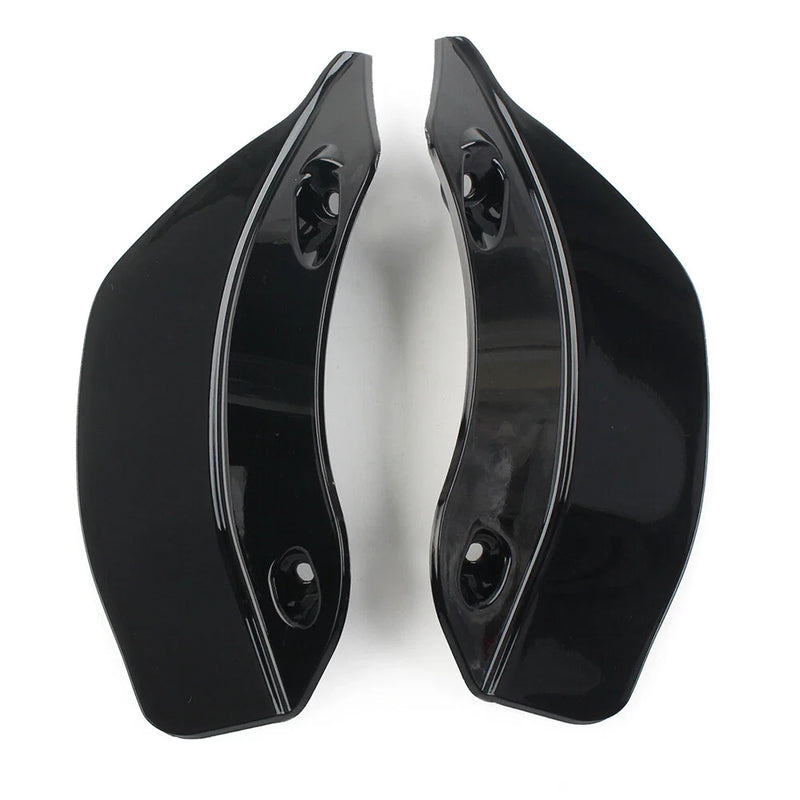 Harley Road Glide FLTRX Black Upper Fairing Accents Air Wind Deflector (2015-2020)