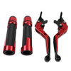Honda CBR600RR Red Extendable Brake Clutch Levers & Handlebar Grips (2003-2016)