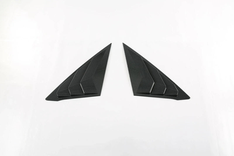 Honda Civic Sedan Carbon Fiber Rear Window Side Louver Covers (2022-2023)