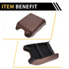 Ford F-150 Microfiber Leather Carbon Fiber Brown Armrest Cover