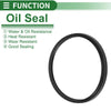 Make Model Oil Seal 100x110x6mm Black 5 Pcs Seal Ring NBR Rubber