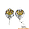 Harley Electra Glide, Road King, Street Glide 4.5" Brim Trim Cover Fog Lights