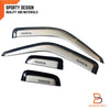 Toyota Hilux Ute Silver Weather Shield Window Visor Rain Guard (88-96)