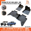 Toyota Hilux Ute Revo Premium 3D TPE All Weather Floor Mats (15-25)
