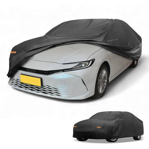 Toyota Camry Black 210D PU with Zipper Car Cover Waterproof All Weather
