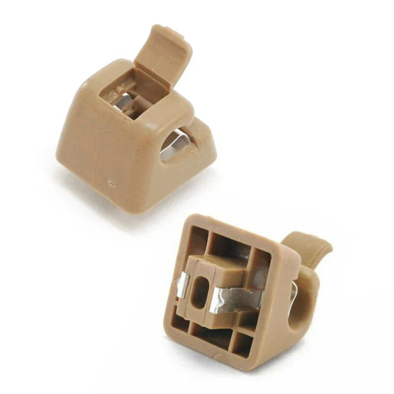 Mercedes Benz W201 W123 W124 W126 Beige Sun Visor Hook Clip Buckle