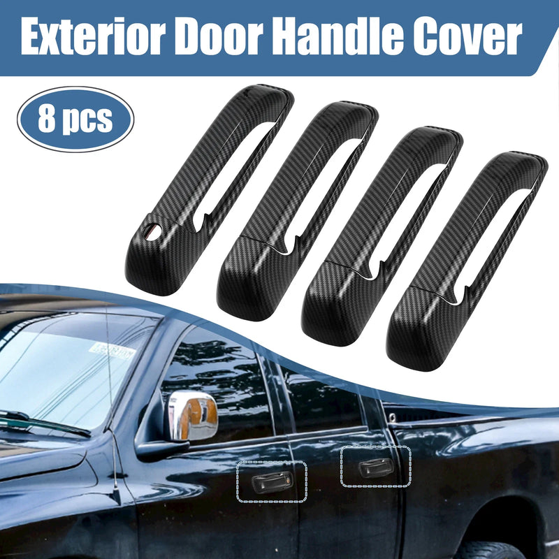 Ram 1500 2500 3500 8pcs Exterior Side Door Handle Cover Trim (2010-2018)