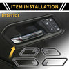 Chevy Colorado Door Handle, Carbon Fiber Pattern Bezel Cover (2023-2024)