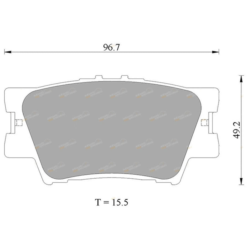 Toyota RAV4 Rear Disc Brake Pad (2006–2013)