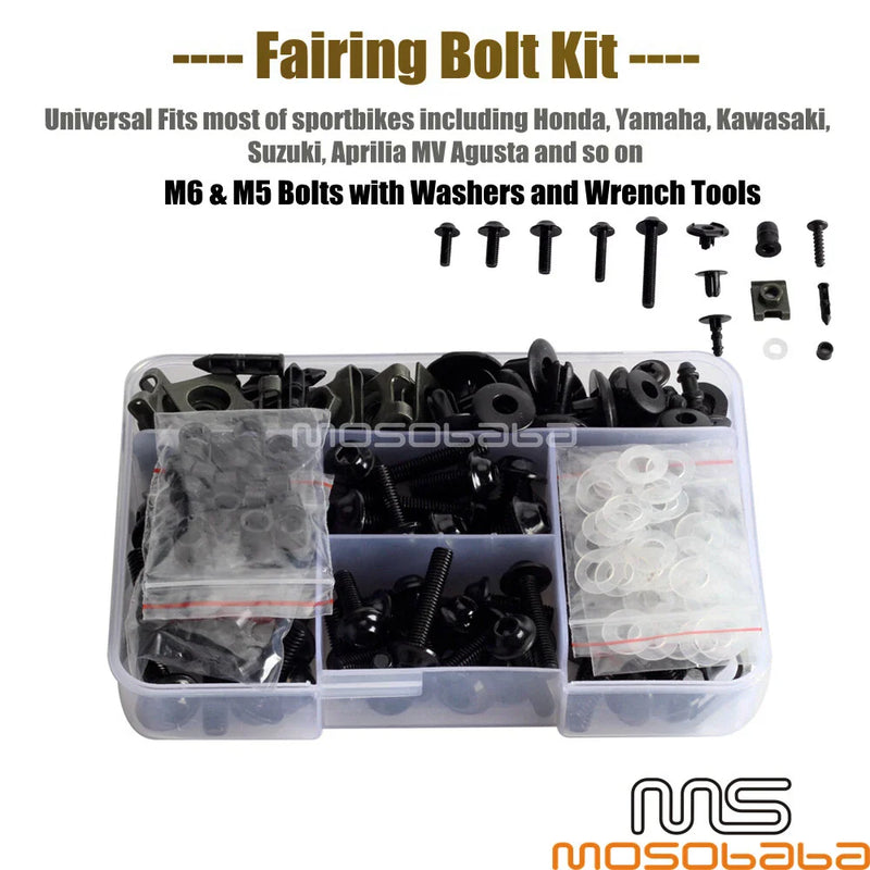 Honda CBR 600F4 / F4i 210Pcs Fairing Bumper Bolt Screws (2001-2006)