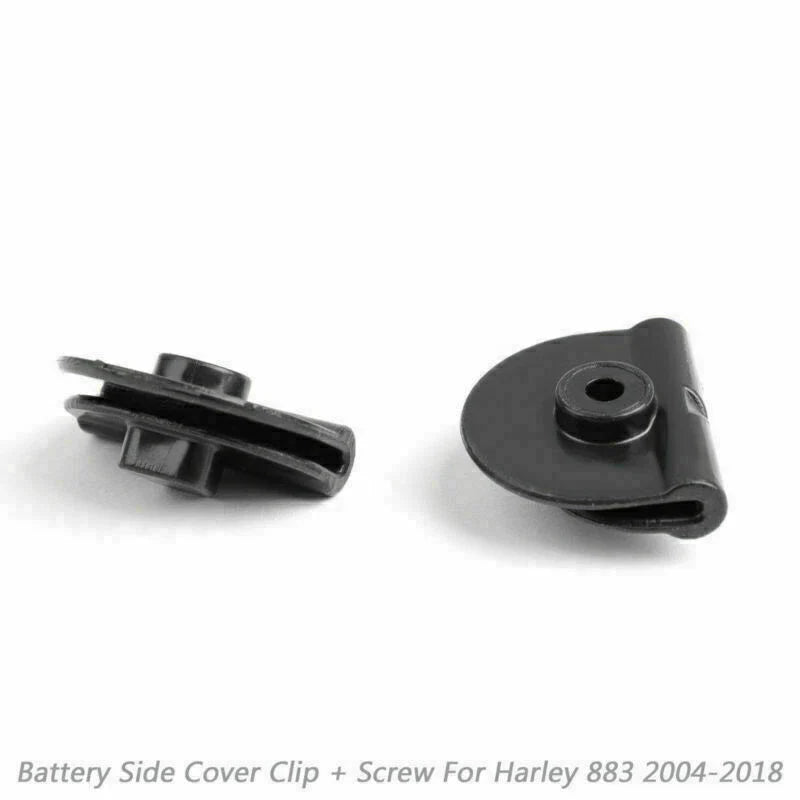 Harley Sportster XL883 / 1200 10x Battery Left Side Cover Clips (2004-2018)