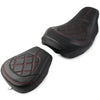 Harley Touring Road Glide (2009-2022) Red Suture Driver Passenger Seat