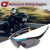 Motorcycle Riding Dark Gray Lens Blue Frame Cycling Sunglasses Goggles