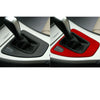 BMW 3 Series E90 E92 E93 Red Leather Gear Shift Panel Trim (2005-2012)