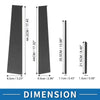 Toyota Yaris (2005-2014) Carbon Fiber Black 8 Pcs Door Pillar Window Trim