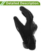 1 Pair XL Motorcycle Gloves Breathable Full Finger Nylon Outdoor Gloves Black