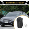 Honda Accord (2008-2012) - Black Gray Faux Leather Car Gear Shift Knob Cover